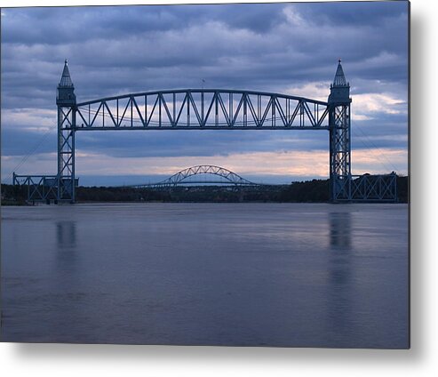Cape Cod Canal Metal Print featuring the photograph Cape Cod Train Bridge by Amazing Jules