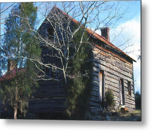 Carolinas Metal Print featuring the photograph Carolina Cabin by Richard Rizzo