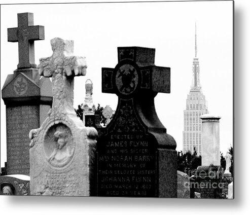 Cemetery City Metal Print featuring the photograph Cemetery City by Steven Macanka