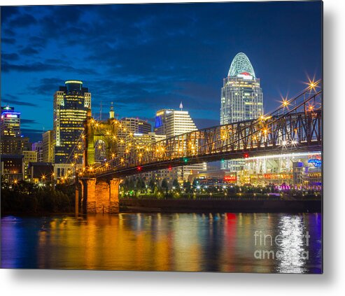 America Metal Print featuring the photograph Cincinnati Downtown by Inge Johnsson