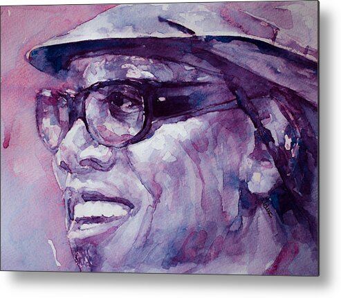 Clemonts Metal Print featuring the painting Clarence Clemons by Laur Iduc