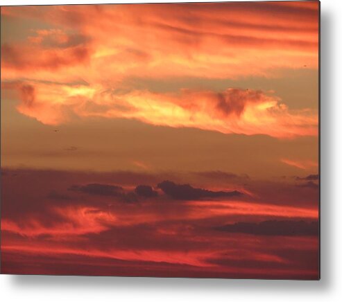 Sunsets Metal Print featuring the photograph Clouds of Figure by Fortunate Findings Shirley Dickerson
