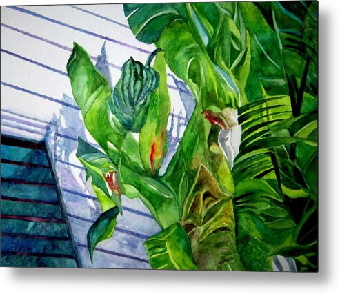 Key West Metal Print featuring the painting Conch House Tour by Kandy Cross