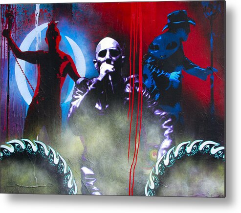 Maynard Metal Print featuring the painting Conditions Of The 10000th Step by Bobby Zeik