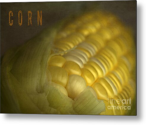 Corn Metal Print featuring the photograph Corn by Elena Nosyreva