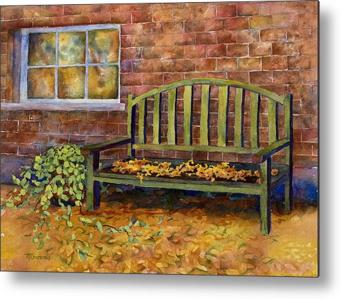 Autumn Metal Print featuring the painting Crisp by Mary Giacomini