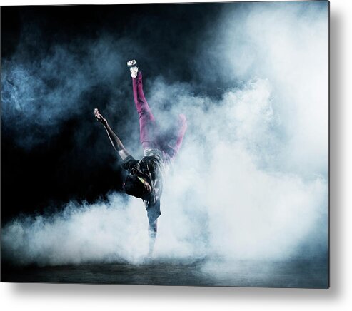 Copenhagen Metal Print featuring the photograph Dancer Surrounded By Smoke by Henrik Sorensen