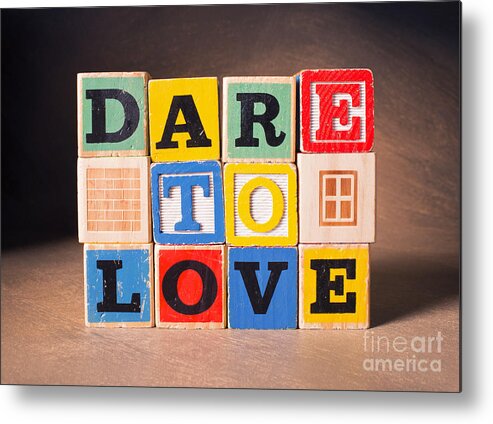 Dare To Love Metal Print featuring the photograph Dare to Love by Art Whitton