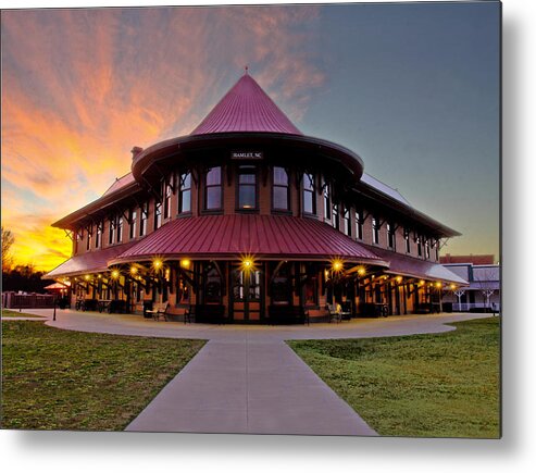 Hamlet Metal Print featuring the photograph Depot Sunset by Jimmy McDonald