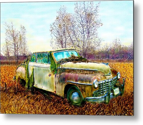 Dodge Metal Print featuring the digital art Dodge Coupe Convertible by Ric Darrell