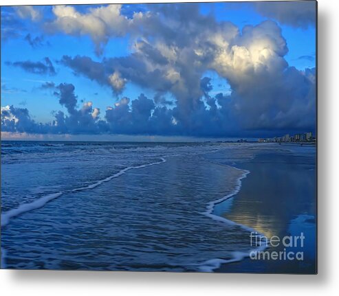 Blue Metal Print featuring the photograph Early Morning Blues by Jeff Breiman