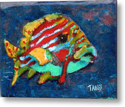 Fish Metal Print featuring the painting Fish by Dennis Tawes