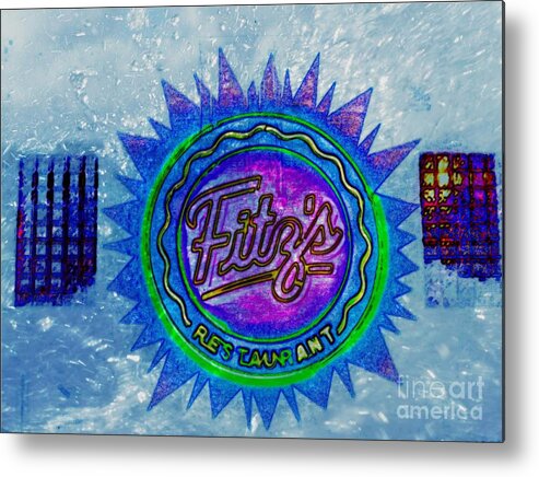  Metal Print featuring the photograph Fitz's Inverted With a Splash by Kelly Awad
