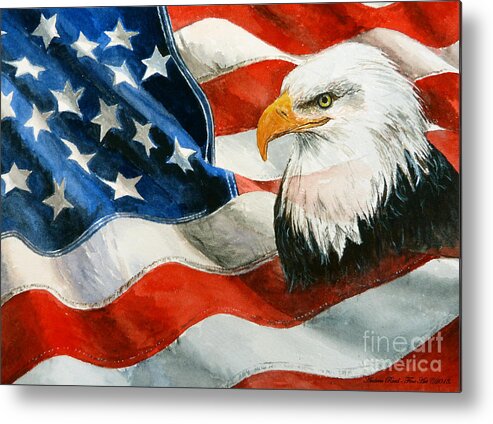 Patriotic Metal Print featuring the painting Freedom by Andrew Read