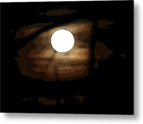 Full Moon Metal Print featuring the photograph Full Moon by Dr Carolyn Reinhart