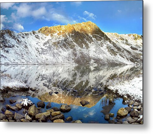 00175170 Metal Print featuring the photograph Geissler Mountain and Linkins Lake by Tim Fitzharris