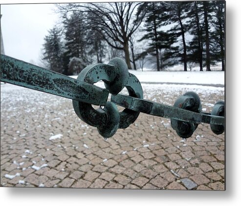 Patina Metal Print featuring the photograph Green Patina by Michael Porchik