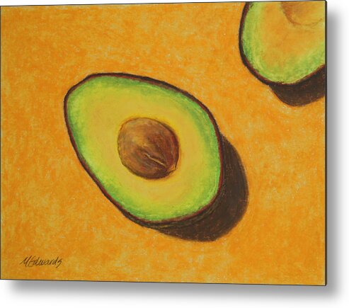 Guacamole Metal Print featuring the painting Guacamole Time by Marna Edwards Flavell