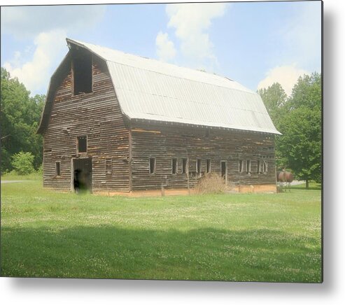 Barn Metal Print featuring the photograph Hay Barn in the Country by Bill TALICH