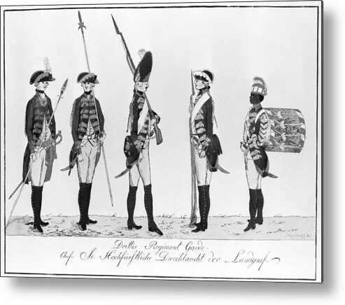 18th Century Metal Print featuring the photograph Hessian Soldiers by Granger