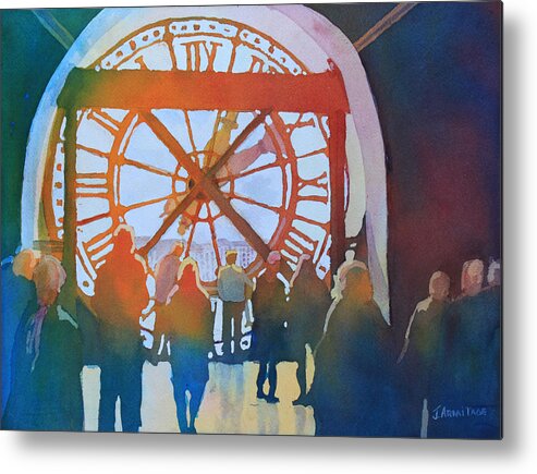 D'orsay Metal Print featuring the painting Inside Paris Time by Jenny Armitage