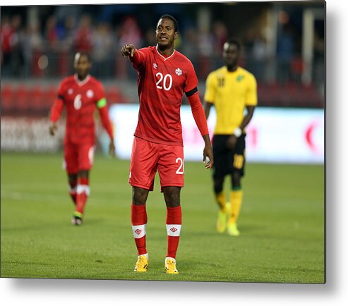 International Match Metal Print featuring the photograph Jamaica v Canada by Vaughn Ridley