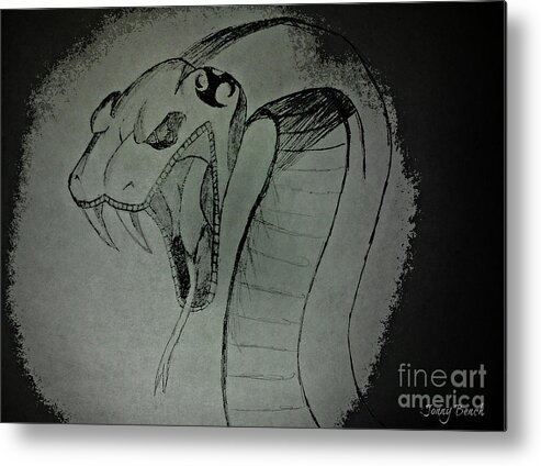 Snake Metal Print featuring the photograph Jonny's Snake by Mindy Bench