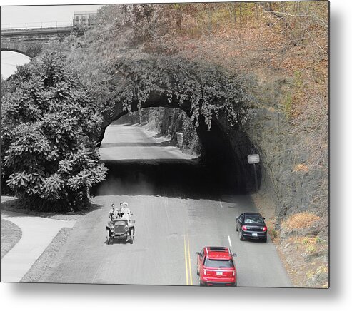 Philadelphia Metal Print featuring the photograph Kelly Drive Rock Tunnel by Eric Nagy