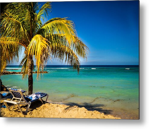 2014 Metal Print featuring the photograph Labadee Beach Relaxing by RobLew Photography