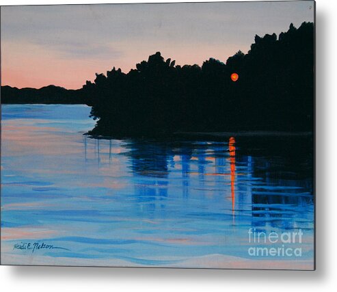 Lake Metal Print featuring the painting Lake Ely Boatramp by Heidi E Nelson