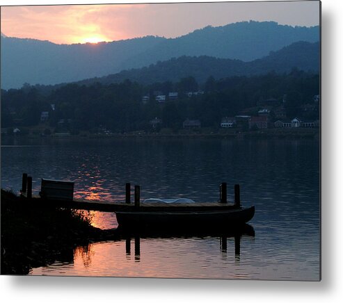 Lake Junaluska Metal Print featuring the photograph Lake J Sunset by Craig Burgwardt