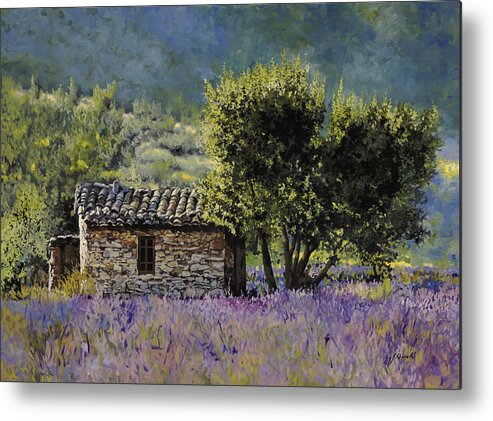 Lavender Metal Print featuring the painting Lala Vanda by Guido Borelli