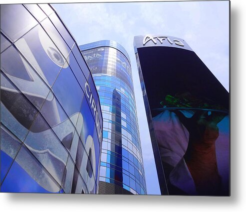 Las Vegas Metal Print featuring the photograph Las Vegas Blues by Donna Spadola