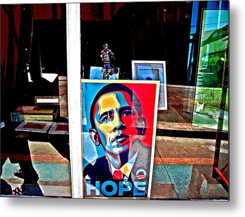 Like Ike Metal Print featuring the digital art Like Ike Like Obama by Joseph Coulombe