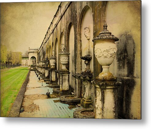 Longwood Gardens Metal Print featuring the digital art Longwood Gardens Fountains by Trina Ansel