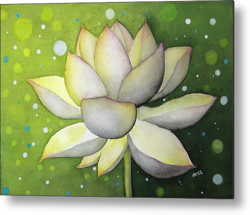 Lotus Metal Print featuring the painting Lotus Dream by Oiyee At Oystudio