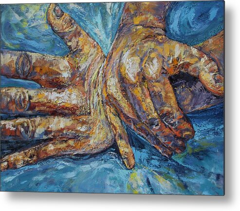 Chiropractic Metal Print featuring the painting Major Adjustments II by Susi LaForsch