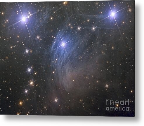 Stars Metal Print featuring the photograph Messier 45, The Pleiades, An Open Star by Reinhold Wittich