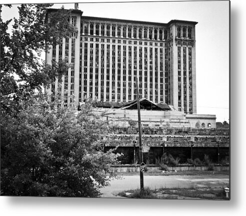 Michigan Central Station Metal Print featuring the photograph Michigan Central Station by Priya Ghose