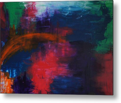 Acrylic Metal Print featuring the painting Midnight by Kristine Bogdanovich