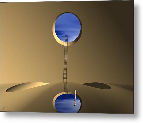 Mindwell Metal Print featuring the digital art Mind Well by John Alexander