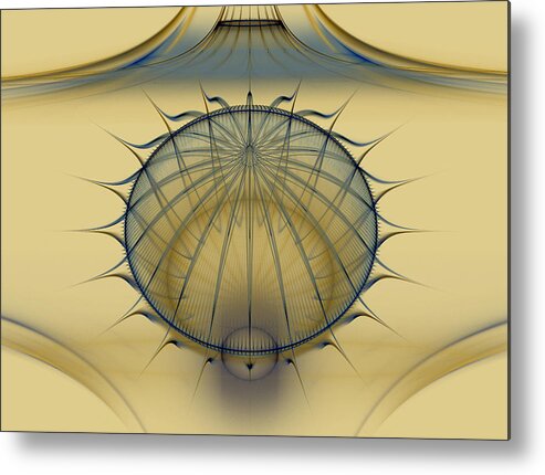 Abstract Metal Print featuring the digital art Mirage by Phil Clark