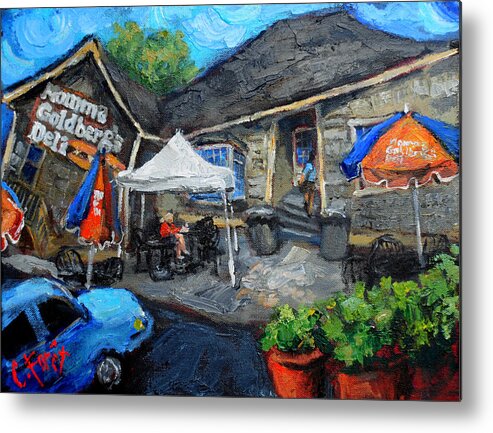 Auburn Metal Print featuring the painting Momma Goldbergs by Carole Foret