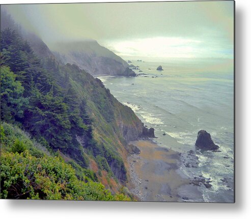 Ocean Metal Print featuring the photograph Mystic by Marilyn Diaz