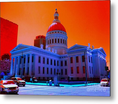  Metal Print featuring the photograph Neon Sky by Kelly Awad