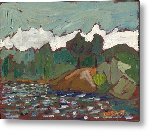 North Metal Print featuring the painting North of Kingston by David Dossett