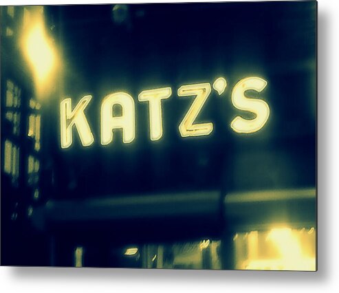 Nyc Metal Print featuring the photograph NYC's Famous Katz's Deli by Paulo Guimaraes