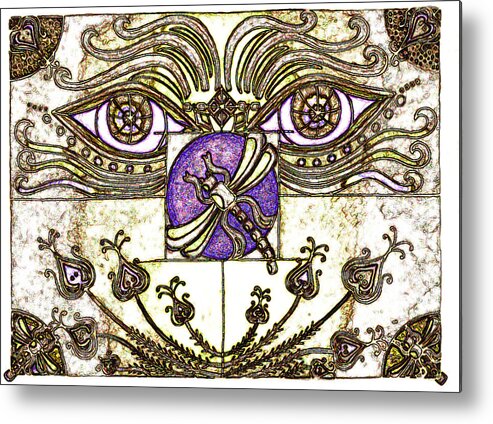 Eyes Metal Print featuring the digital art Oh My Sweet by Teri Schuster