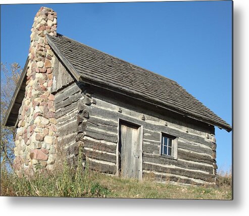  Cabin Metal Print featuring the photograph Old Cabin by J L Zarek