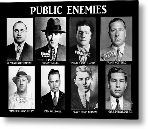 Original Gangsters - Public Enemies Metal Print featuring the photograph Original Gangsters - Public Enemies by Paul Ward